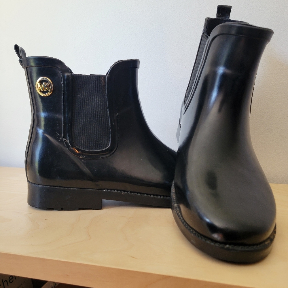 Michael Kors Black Rain Boots